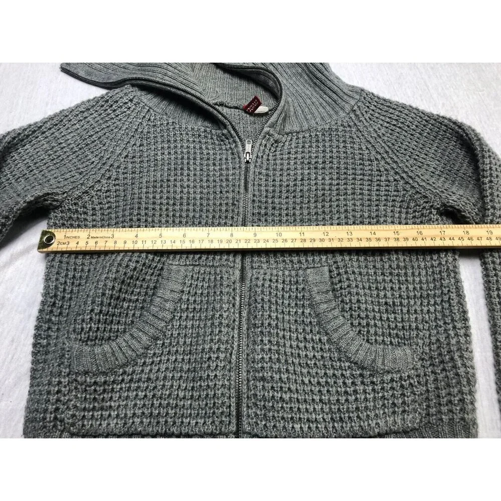 Divided By H&H Sweater Full Zip High Neck Pockets Unisex Kids Size 10 Comfy